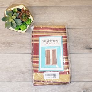 Traditions by Waverly Stripe Ensemble Rod Pocket